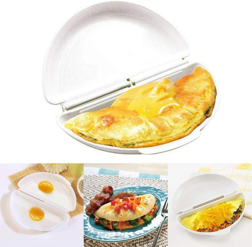 Microwave Omelet Maker Pan Egg-Omelette Maker Tray Egg-Cooker Poacher Kitchen Mold