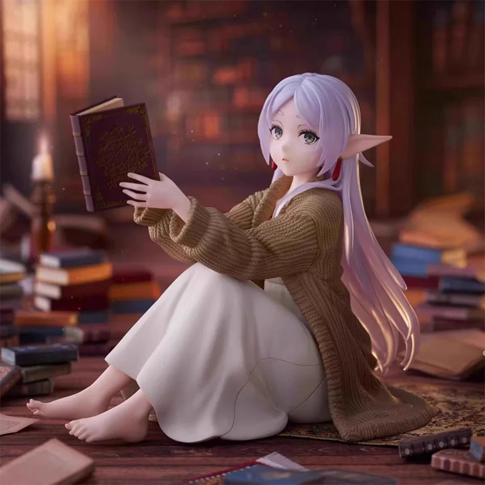 Frieren beyond Journey'S End Frieren Anime Figure Desktop Cute No Night-Suit Frieren Action Figure Figurine Model Doll Toy