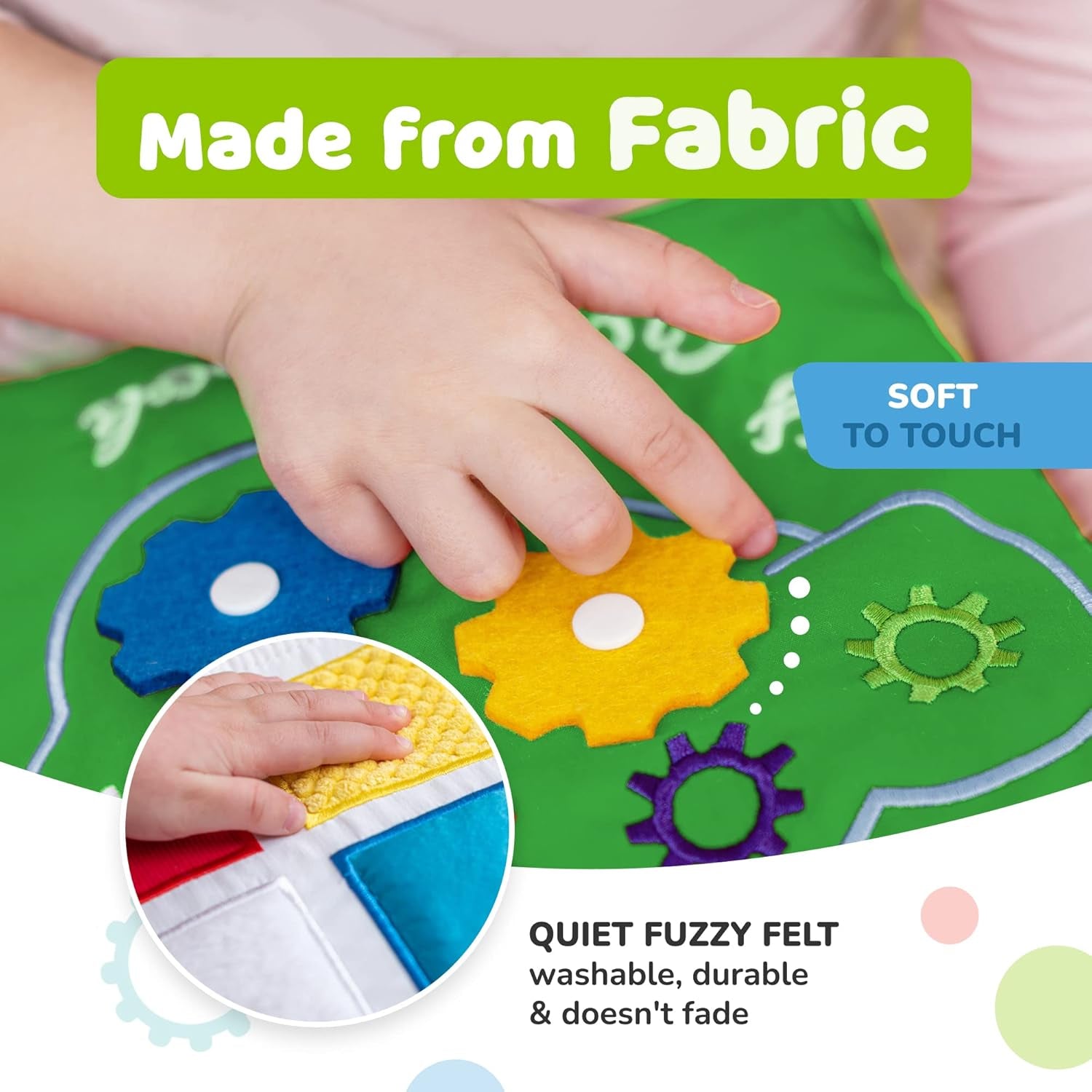 Plane Toys for Toddlers 1-3, Long Flight Must Haves, Quiet Busy Book for 1 Year Old, Travel Toys for Toddlers on Airplane, No Noise Activity Book, All Parts Attached, Gift for Girls & Boys