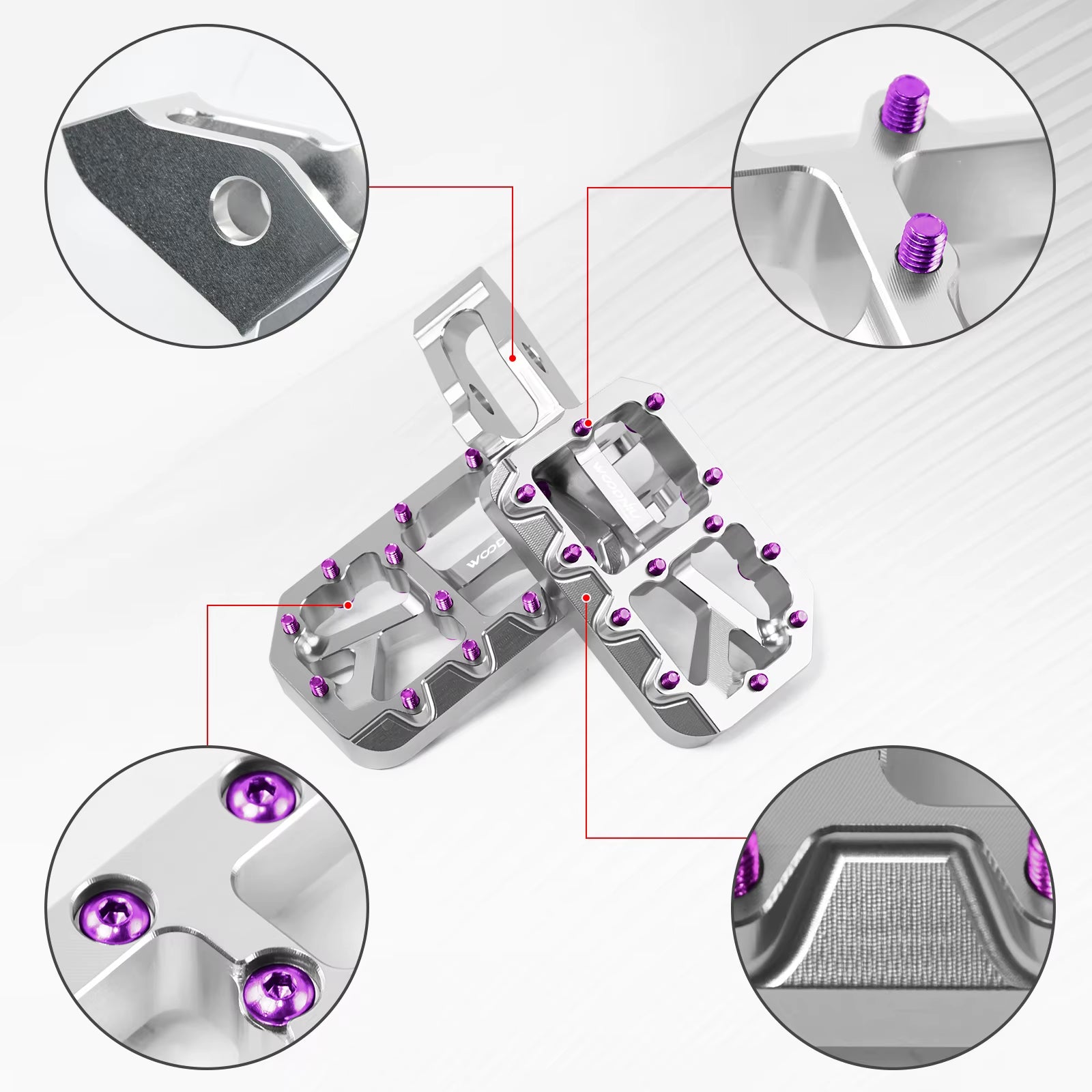 For SURRON Ultra Bee Motorcycles Foot Pedal New Customized Modified Pedals Foot Pegs E-Bikes for Surron Motorcycles Accessories