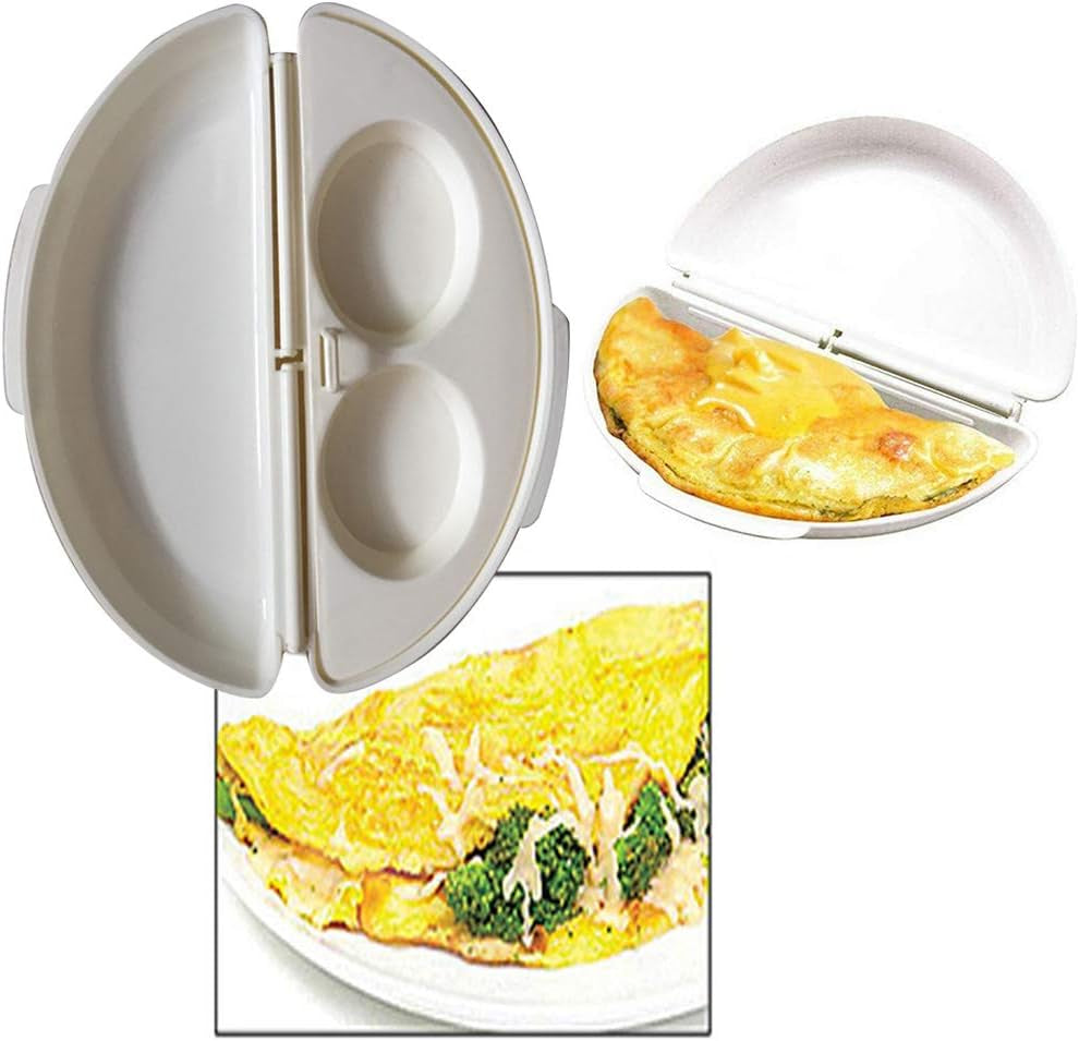 Microwave Omelet Maker Pan Egg-Omelette Maker Tray Egg-Cooker Poacher Kitchen Mold