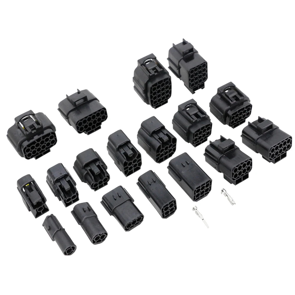 5 Sets AMP 1.8Mm 1/2/3/4/6/8/10/12/16Pin Series Connector Waterproof Electrical Wire Plug Oxygen Sensor Car Connector