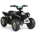 6V Kids Electric Quad ATV 4 Wheels Ride on Toy Toddlers Forward & Reverse Black