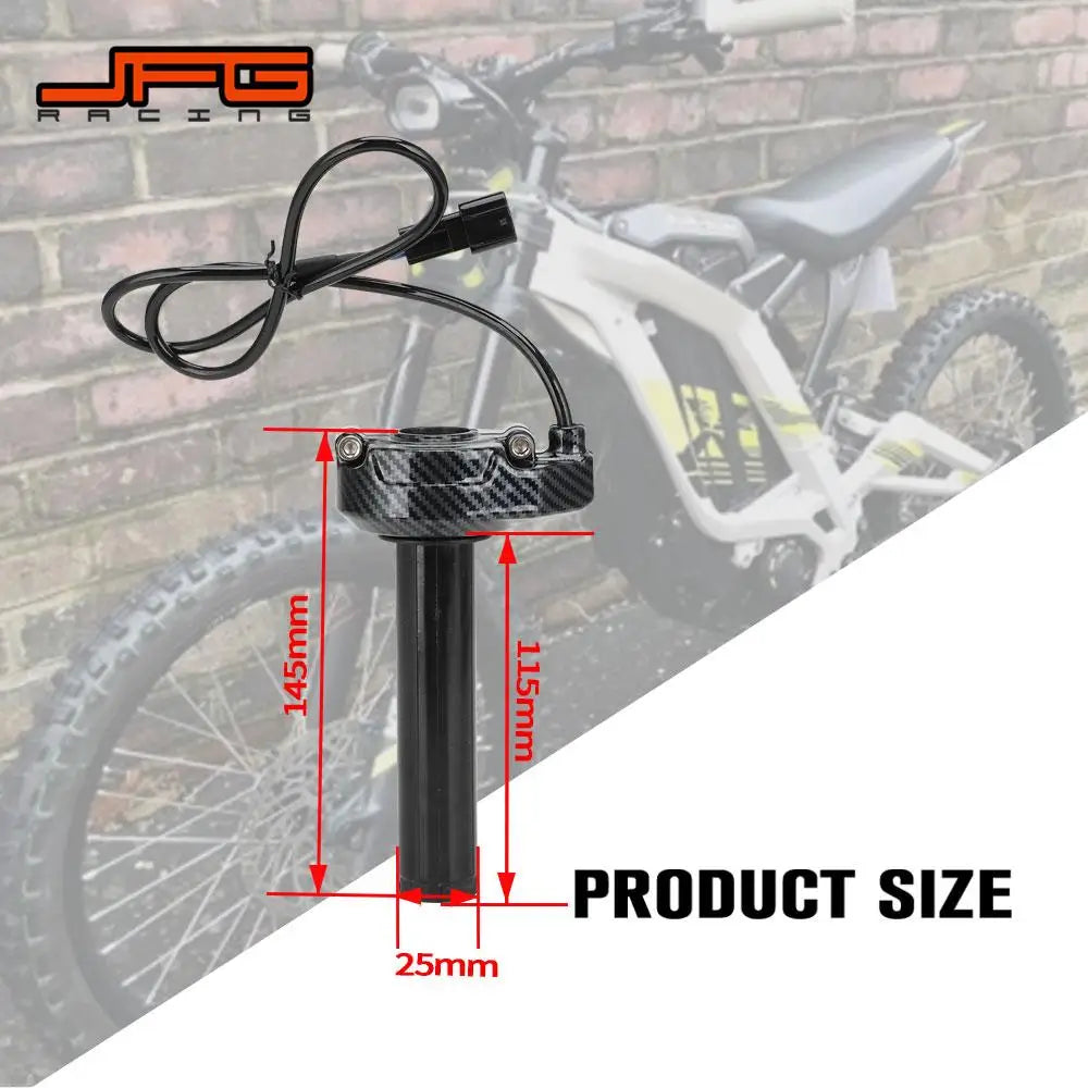 Carbon Fiber Pattern Throttle Turn Grip for Surron Lightbee S X Electric Dirt Bike E-Bikes Durable Motorcycles Parts