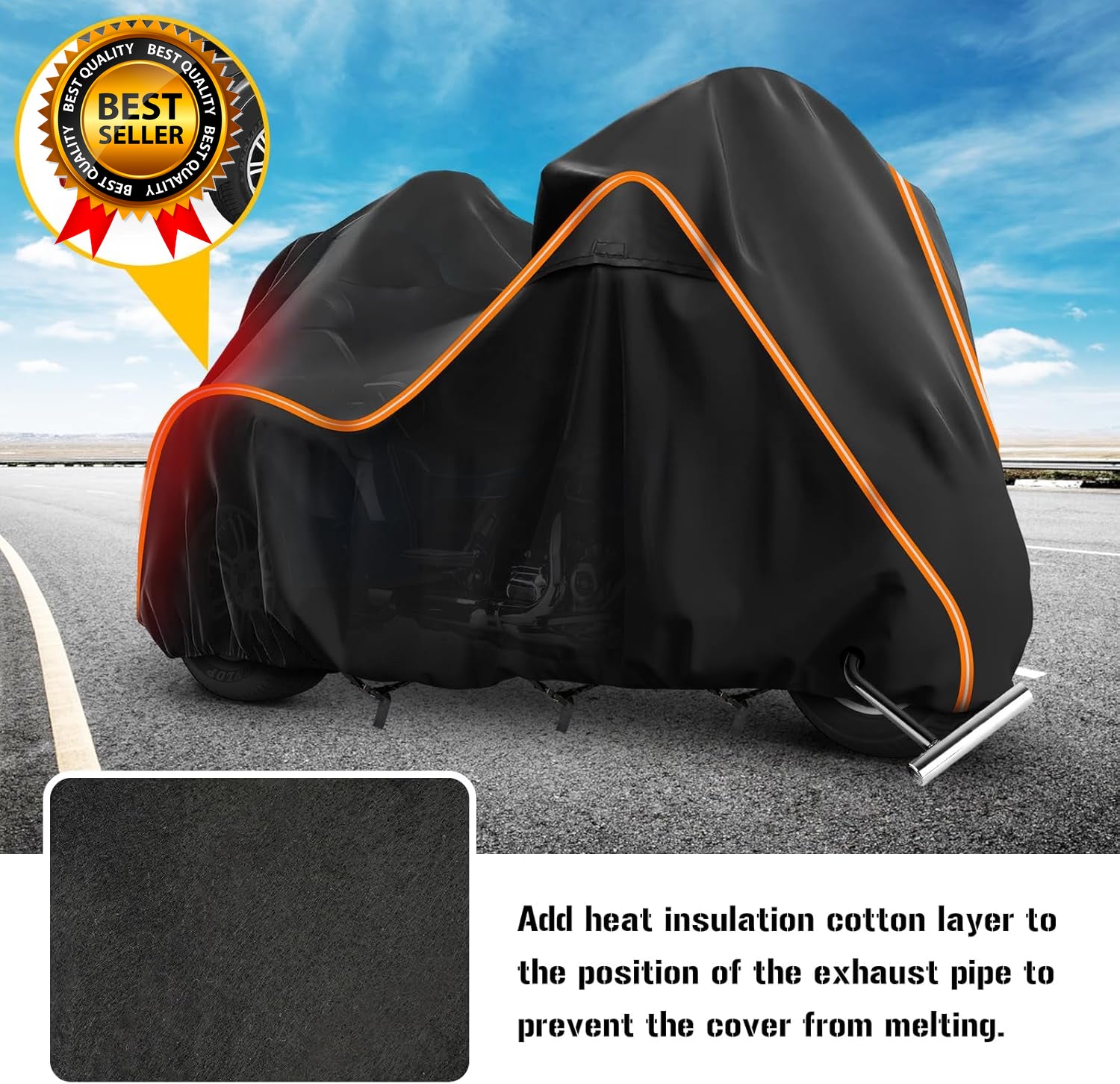 420D Motorcycle Cover for Trike Models Freewheeler Tri Glide Ultra and CVO Versi