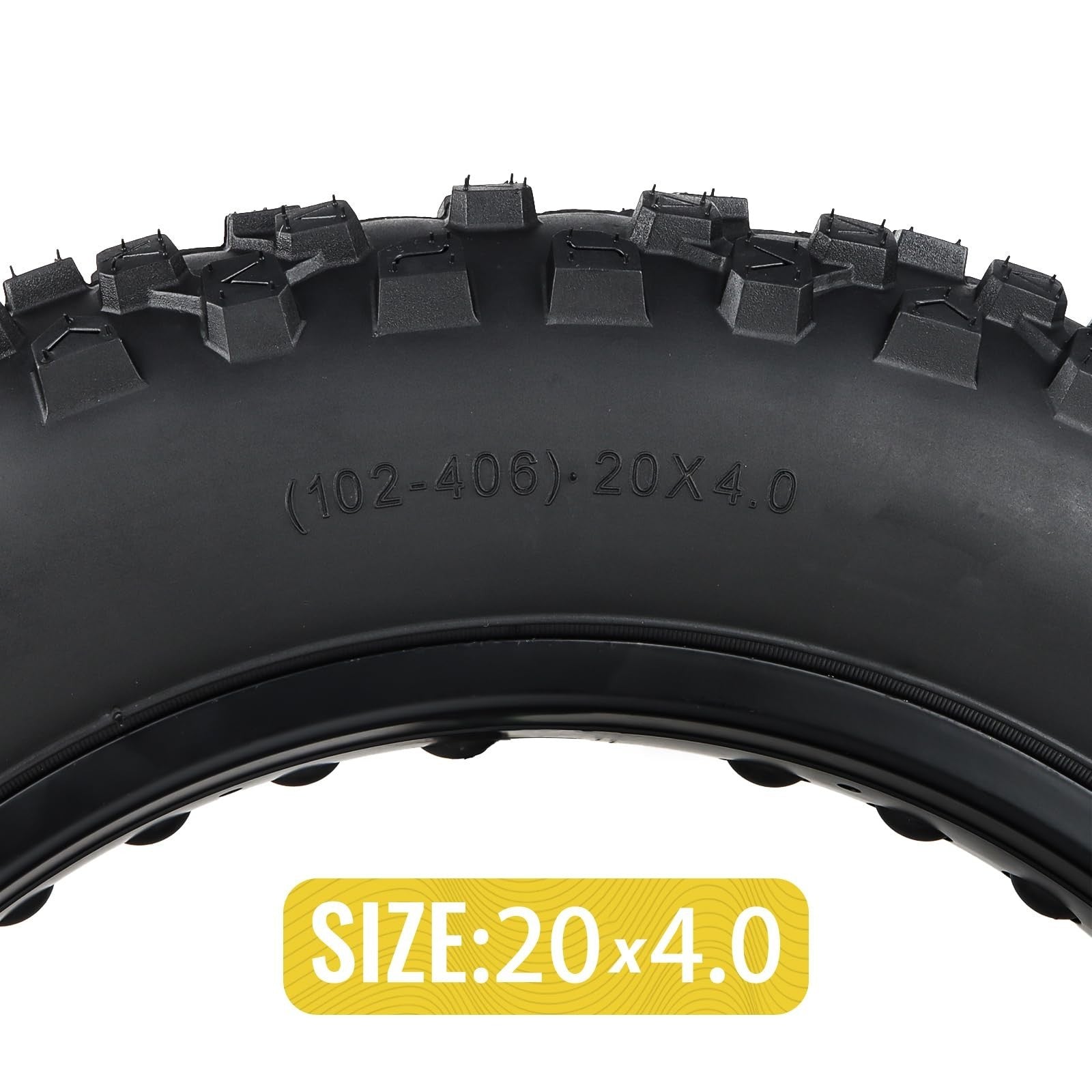 MOHEGIA Ebike Fat Tire: 20X4.0/26X4.0 Inch E-Bike Mountain Bicycle Tire Repla...