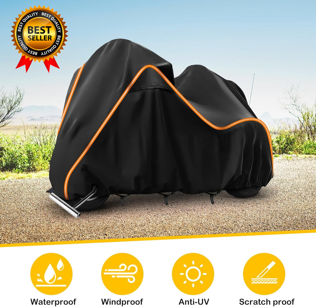 420D Motorcycle Cover for Trike Models Freewheeler Tri Glide Ultra and CVO Versi