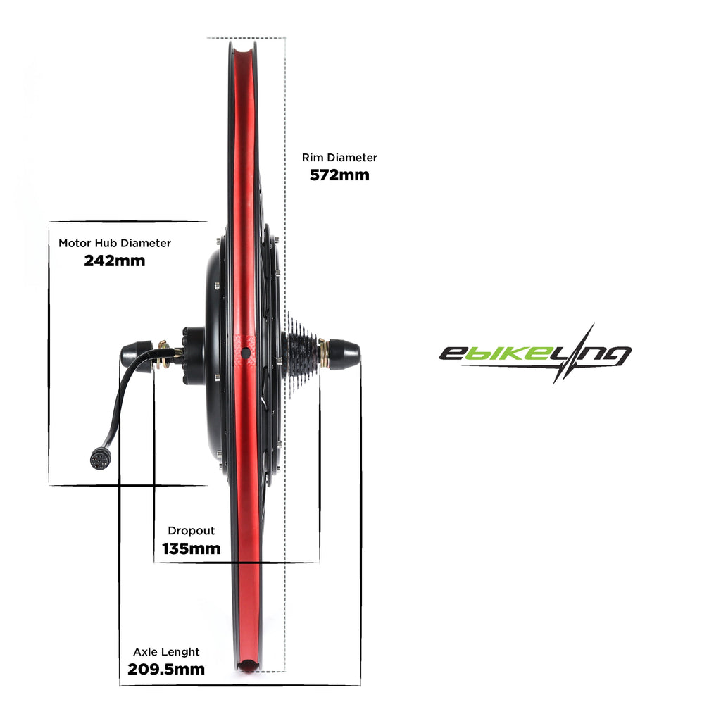 Ebike Conversion Kit 48V 1500W, 26" Rear Waterproof Electric Bike Conversion Kit, Add on Electric Bike Kit, Transform Your Bicycle with High-Performance E-Bike Technology