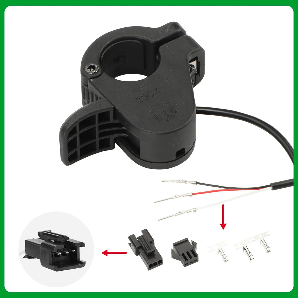 WUXING 300X Electric Bike Fast Release Thumb Throttle, Speed Accelerator for E-Bikes, E-Scooters, and Bafang Conversion Kit