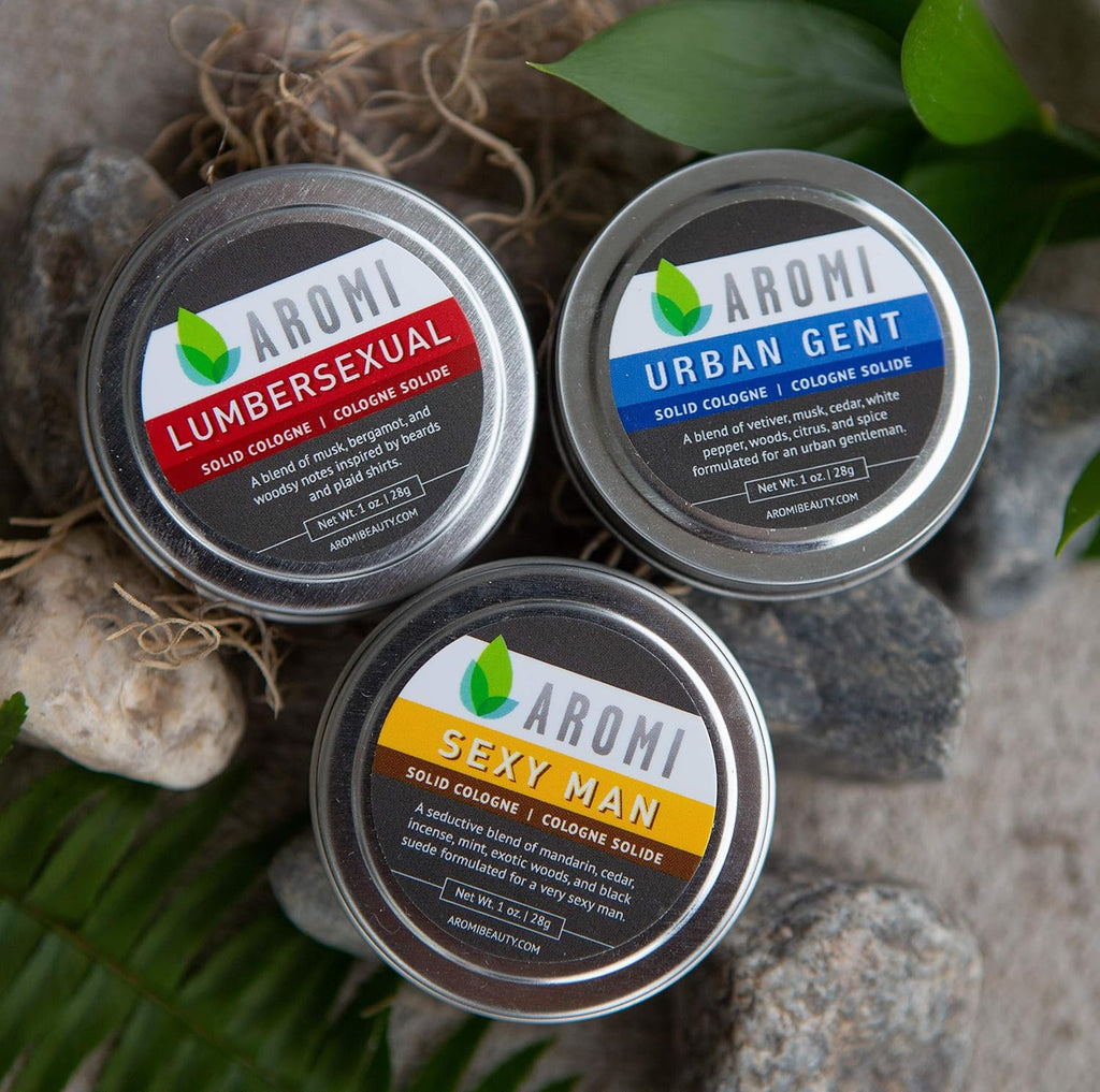 Solid Cologne for Men | Cashmere Woods, Musk Scent, Powdery Fragrance, Travel, Alcohol-Free, Concentrated, Wax-Based, Gift for Man (Lumbersexual)