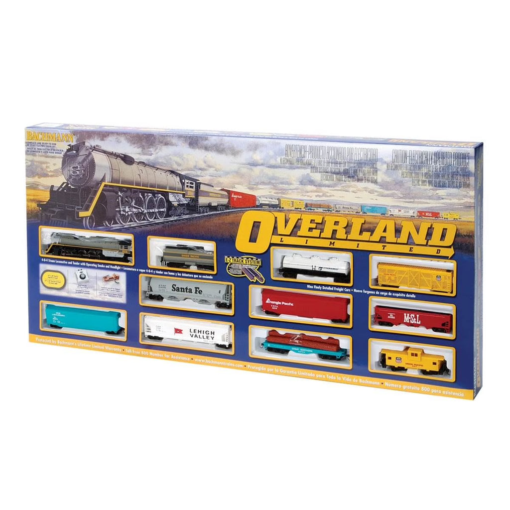 HO Scale Overland Limited Ready to Run Electric Electric Powered Model Train Set