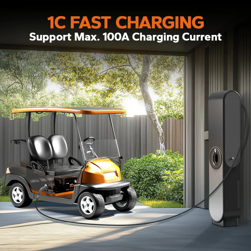 48V 100Ah Bluetooth Lithium Battery | for Golf Carts and Lawn Mowers