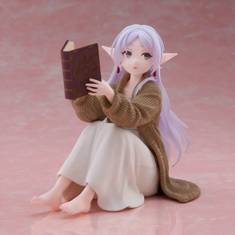Frieren beyond Journey'S End Frieren Anime Figure Desktop Cute No Night-Suit Frieren Action Figure Figurine Model Doll Toy