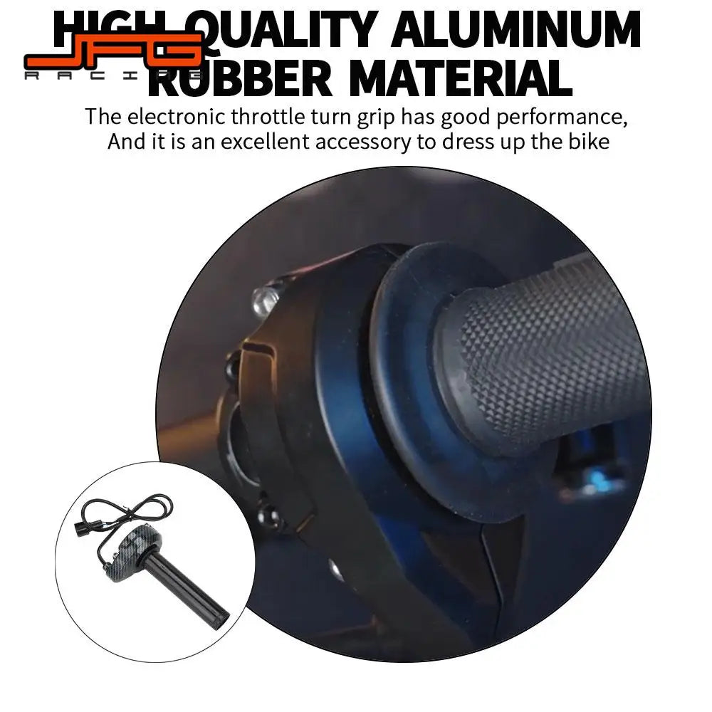 Carbon Fiber Pattern Throttle Turn Grip for Surron Lightbee S X Electric Dirt Bike E-Bikes Durable Motorcycles Parts