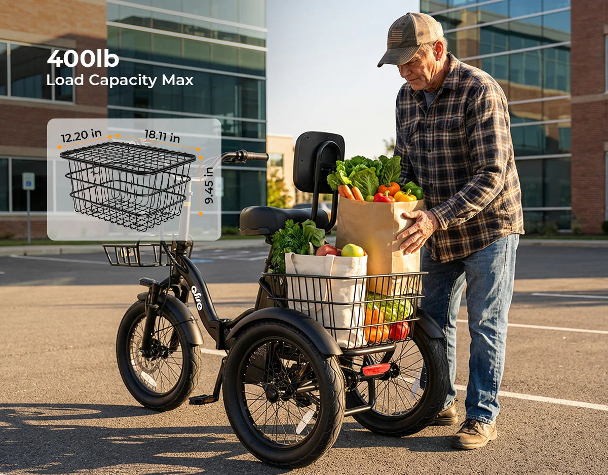 Triker 2.0 Electric Trike – Upgraded 3 Wheel Folding E-Bike