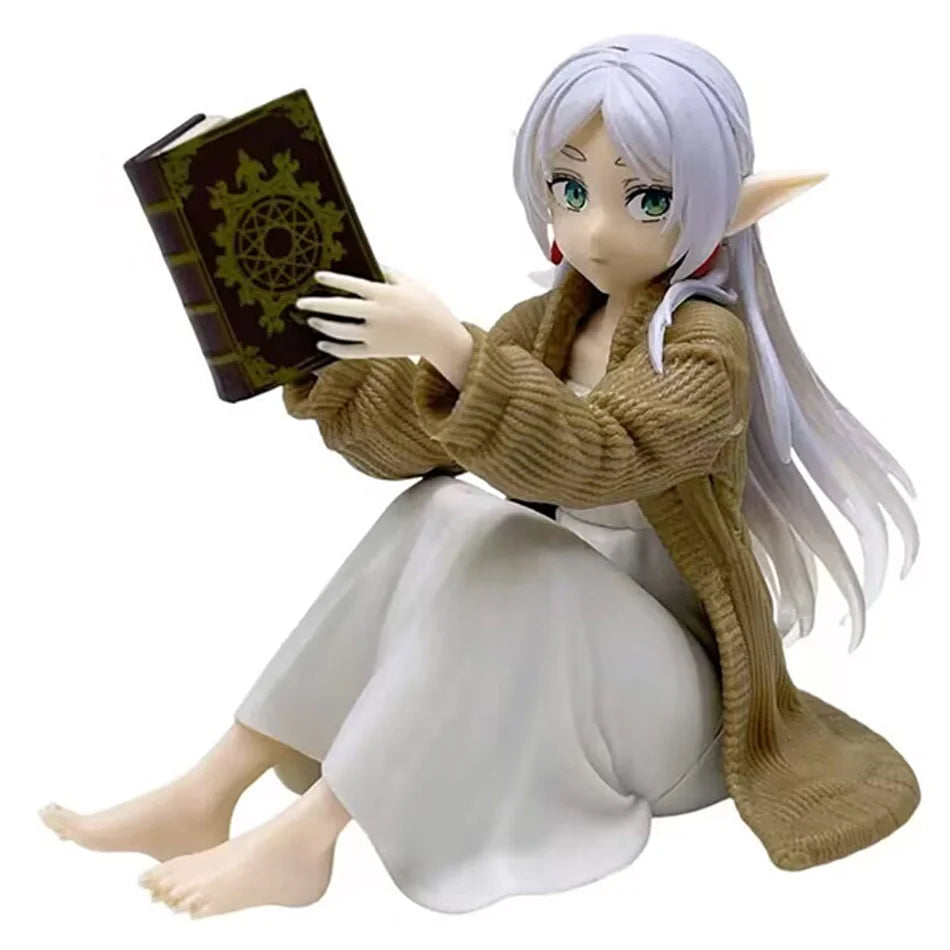 Frieren beyond Journey'S End Frieren Anime Figure Desktop Cute No Night-Suit Frieren Action Figure Figurine Model Doll Toy