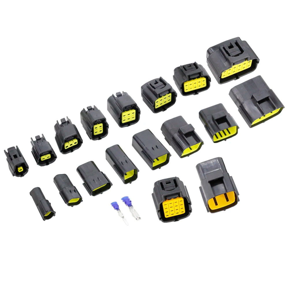 5 Sets AMP 1.8Mm 1/2/3/4/6/8/10/12/16Pin Series Connector Waterproof Electrical Wire Plug Oxygen Sensor Car Connector