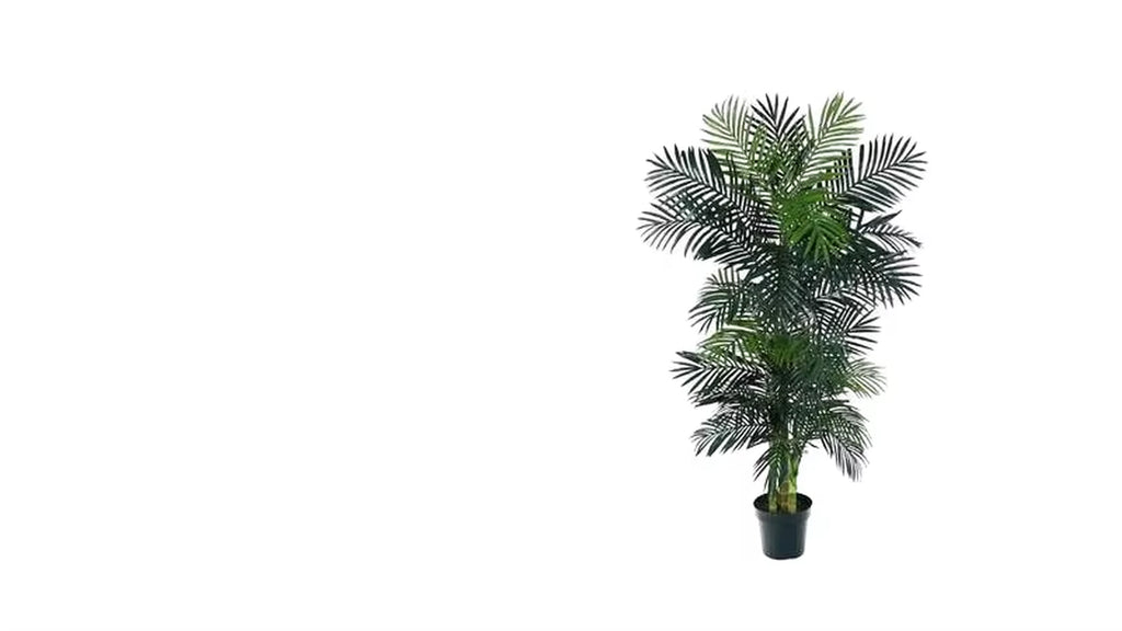 Big Potted Faux Indoor Leaves Green Plant Home Decoration Bonsai Tree Hot Selling Artificial Palm Tree on Sale