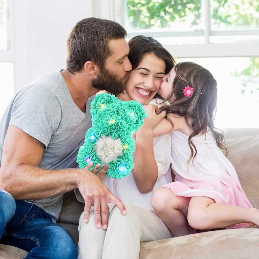 Valentines Day Gifts Rose Bear Gifts for Women, Rose Teddy Bear Gifts for Girlfriends, Romantic Gifts for Girls Mom Women Girlfriend, Anniversary Valentines Day Gifts for Her, Wife Gifts