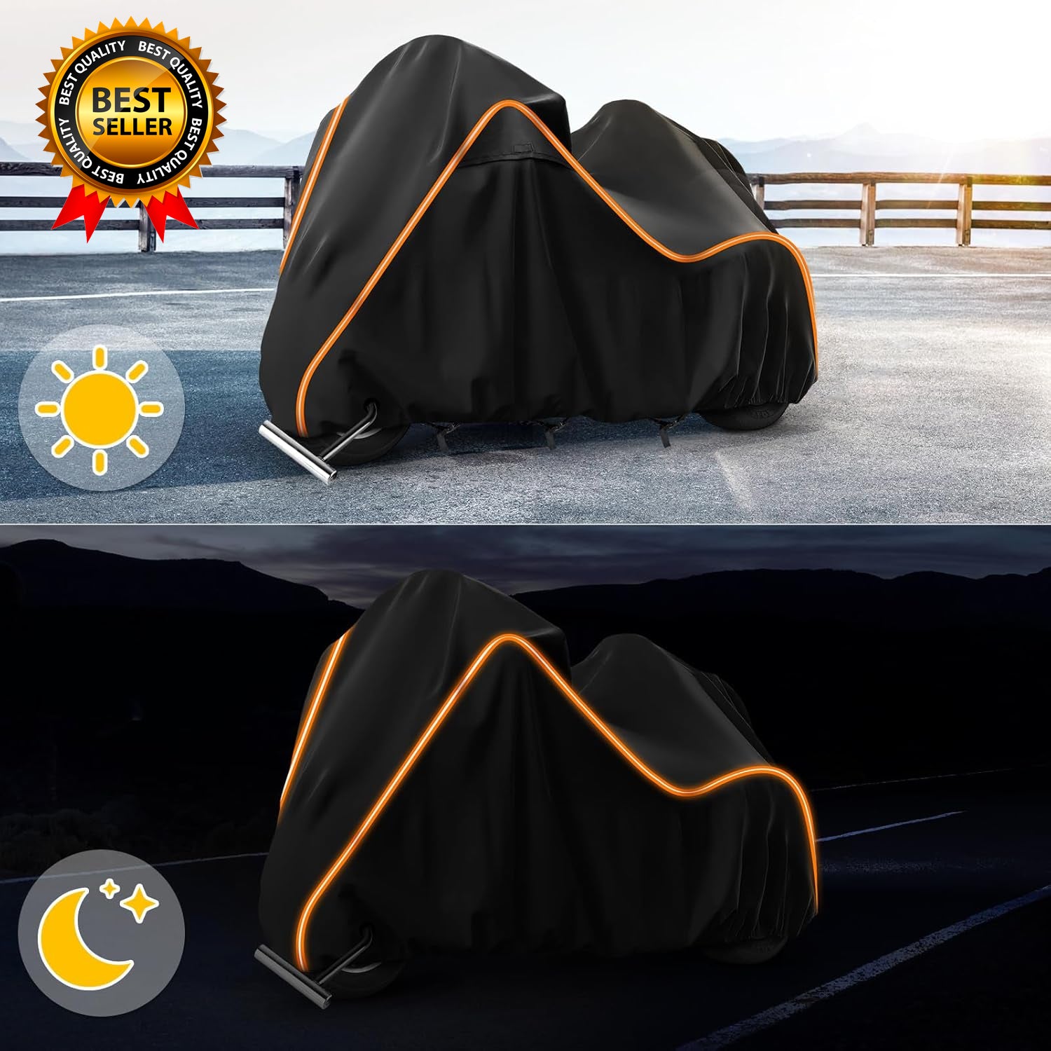 420D Motorcycle Cover for Trike Models Freewheeler Tri Glide Ultra and CVO Versi