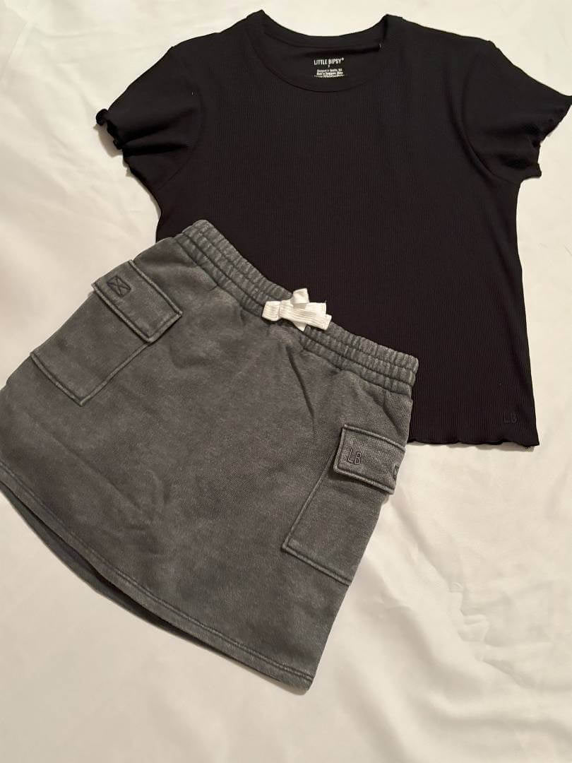 Charcoal Cargo Skort