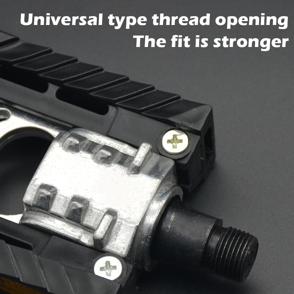 Folding Aluminum Bike Pedals with Reflective Strips for MTB & E-Bikes