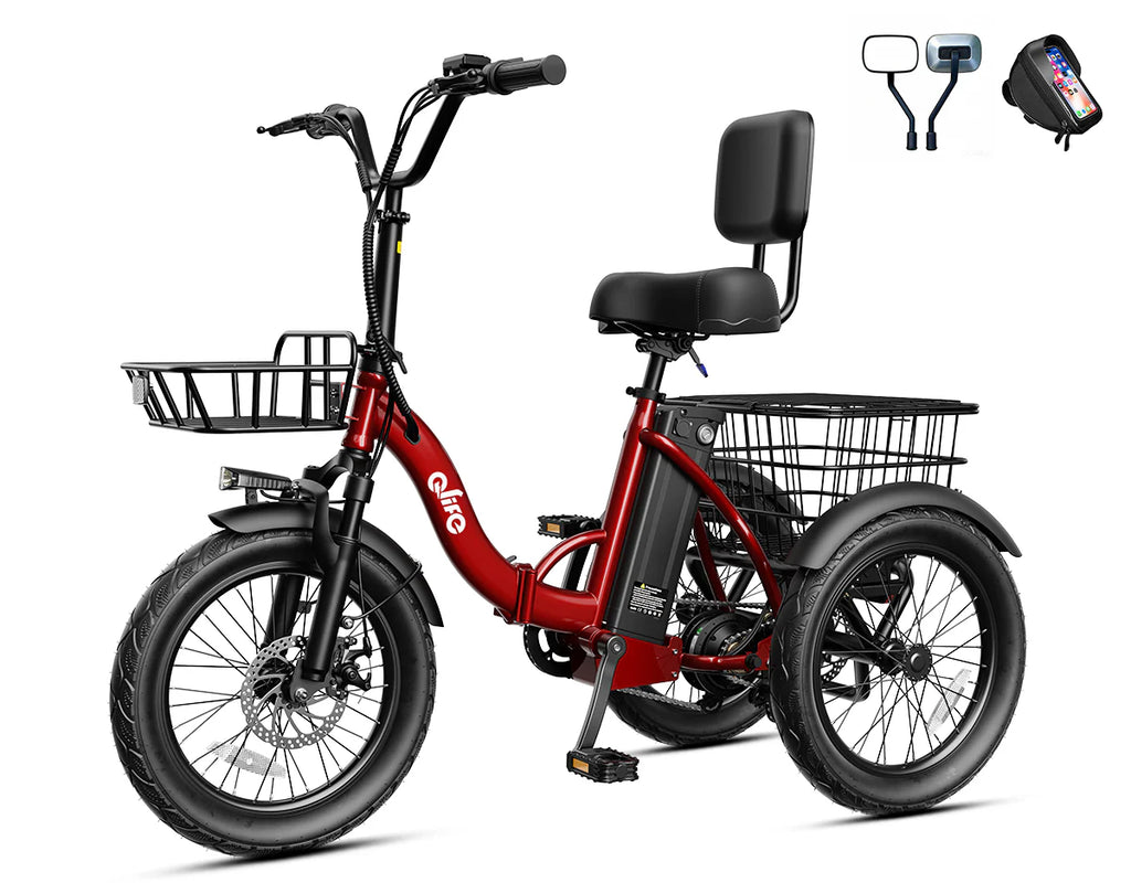 Triker 2.0 Electric Trike – Upgraded 3 Wheel Folding E-Bike