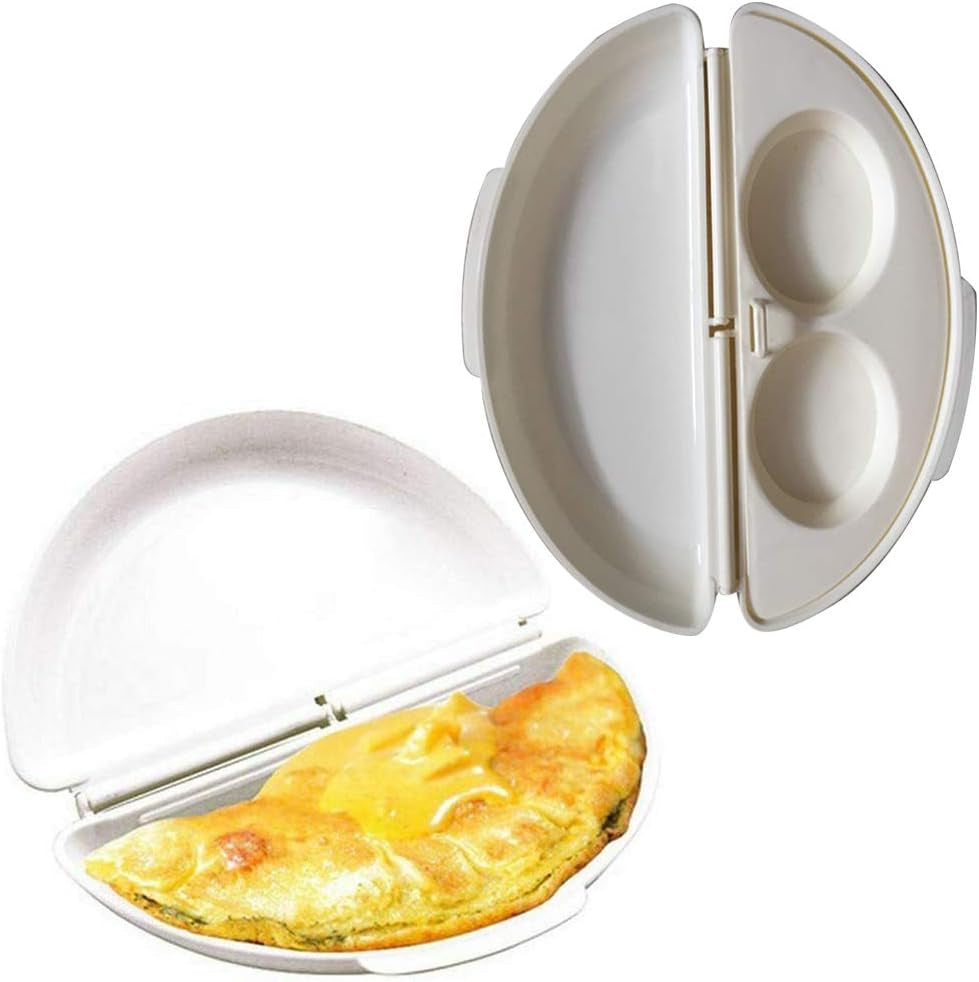 Microwave Omelet Maker Pan Egg-Omelette Maker Tray Egg-Cooker Poacher Kitchen Mold