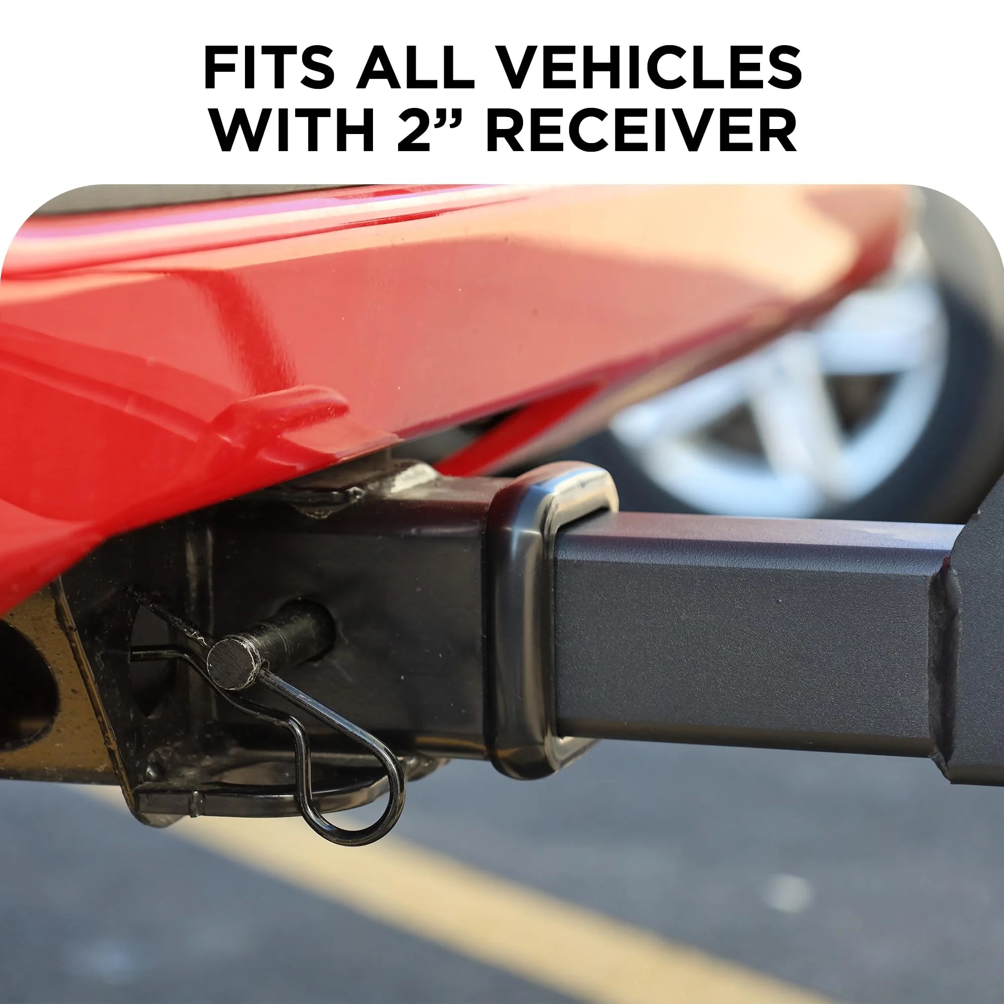 E-Bike Hitch Mount Rack, 200 Lbs Capacity, Anti-Falloff 360 Degree Swirl Structure, 2 Bike Rack