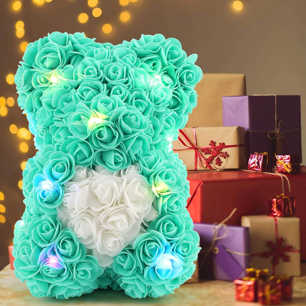 Valentines Day Gifts Rose Bear Gifts for Women, Rose Teddy Bear Gifts for Girlfriends, Romantic Gifts for Girls Mom Women Girlfriend, Anniversary Valentines Day Gifts for Her, Wife Gifts
