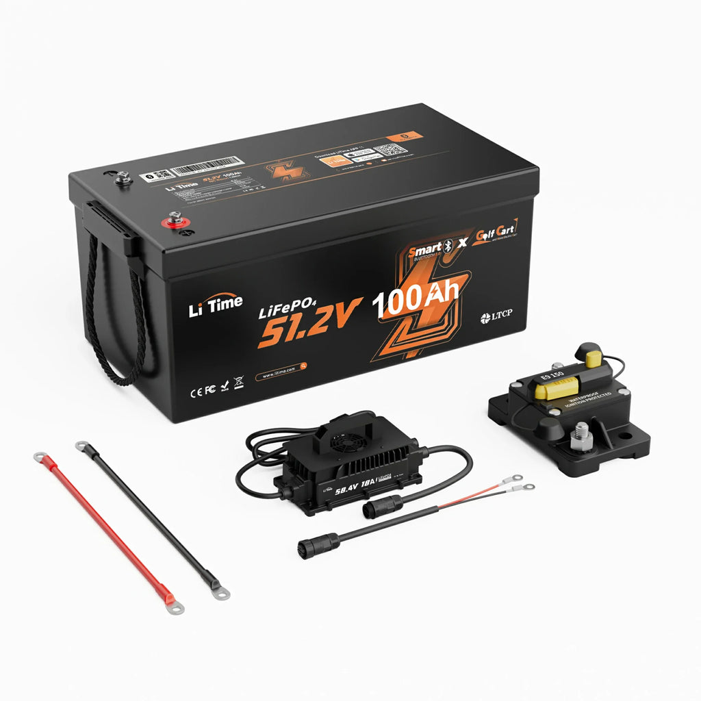 48V 100Ah Bluetooth Lithium Battery | for Golf Carts and Lawn Mowers